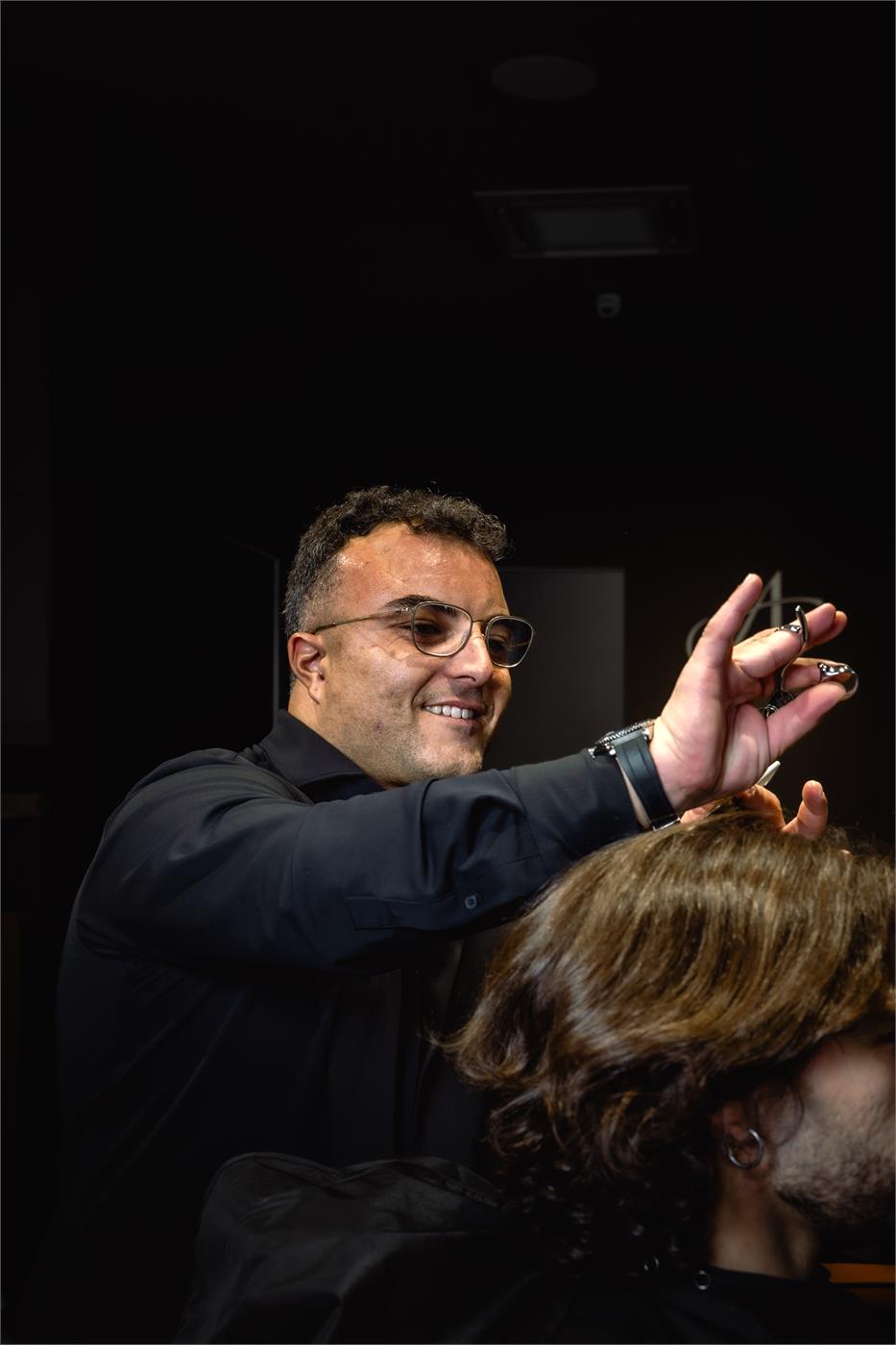 Antonio Farella taglio sartoriale forbici uomo